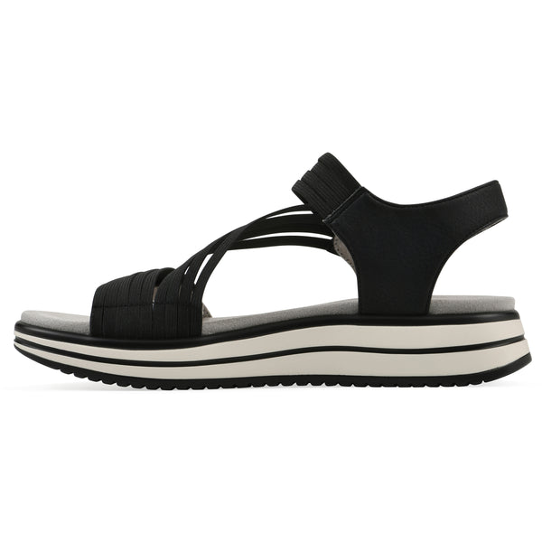 Summit By White Mountain Hapford Sandal - Black