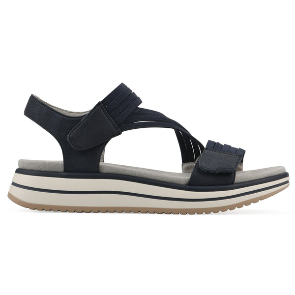 Summit By White Mountain Hapford Sandal - Navy