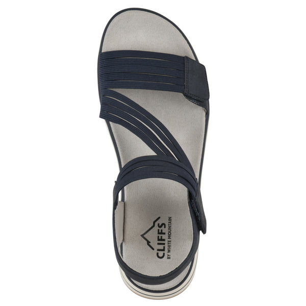 Summit By White Mountain Hapford Sandal - Navy