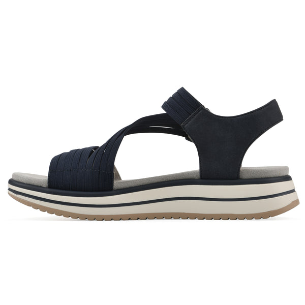 Summit By White Mountain Hapford Sandal - Navy