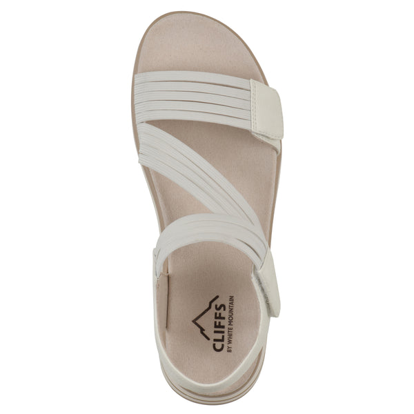 Summit By White Mountain Hapford Sandal - White