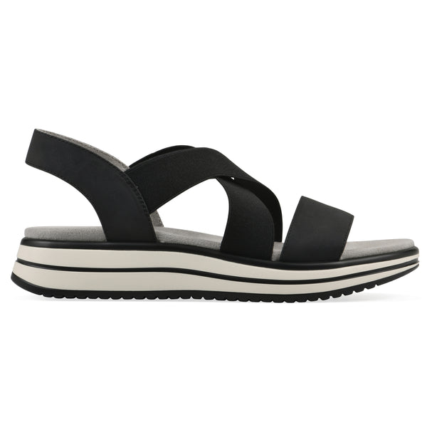 Summit By White Mountain Hapley Sandal - Black