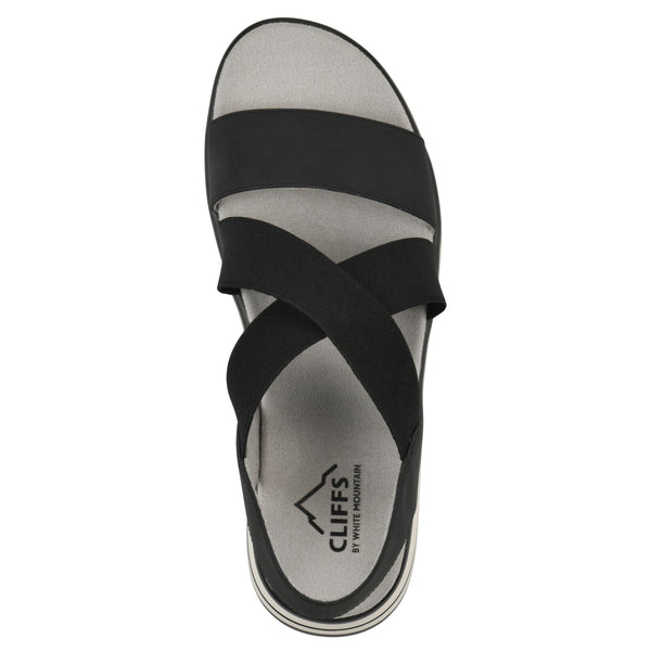 Summit By White Mountain Hapley Sandal - Black