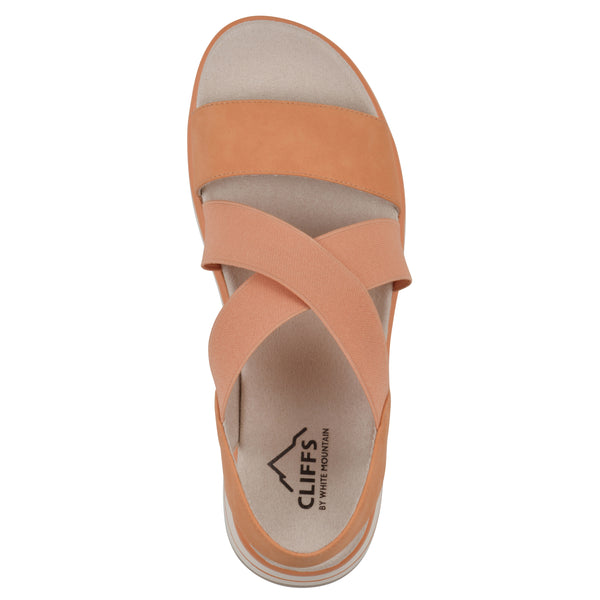 Summit By White Mountain Hapley Sandal - Peach