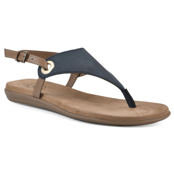 summit by white mountain London Sandal - Navy
