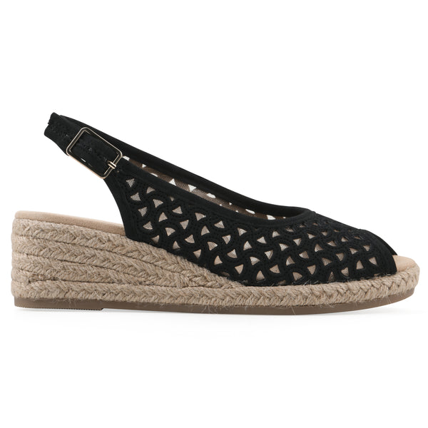 Summit By White Mountain Maize II Wedge - Black