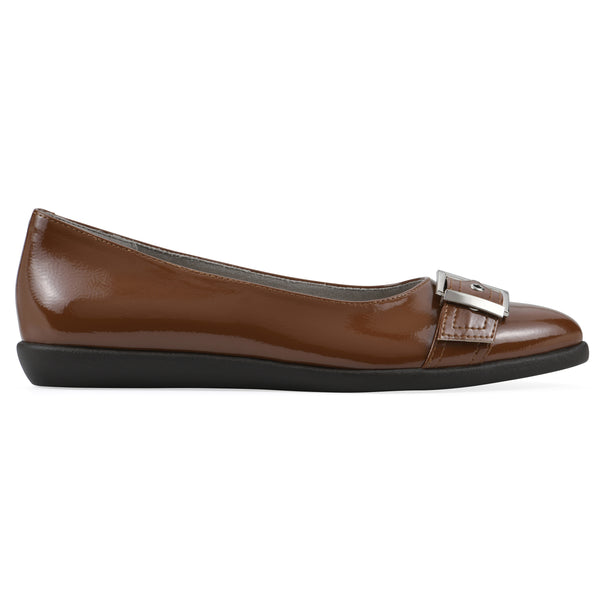 Summit By White Mountain Miliani Flat - Tan Patent