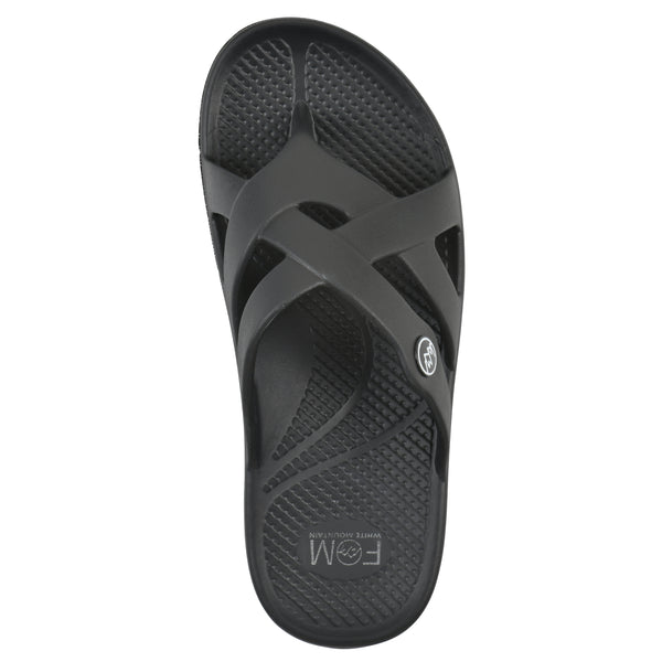 Summit By White Mountain Rip Recovery Sandal - Black