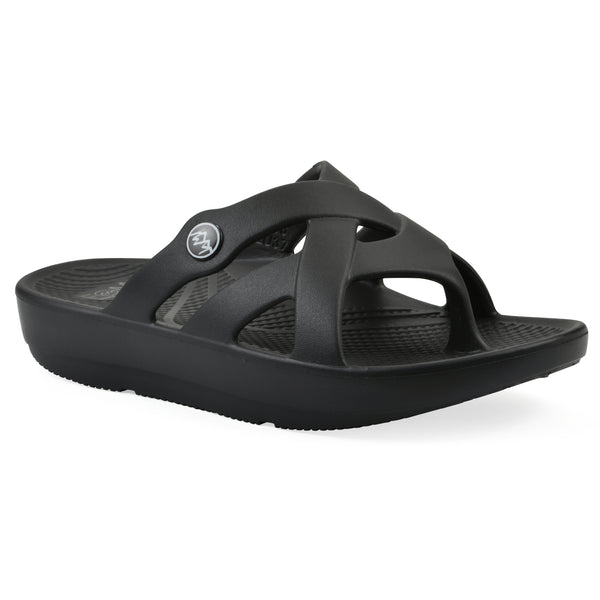 summit by white mountain Rip Recovery Sandal - Black