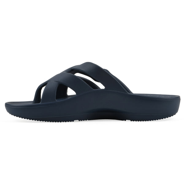Summit By White Mountain Rip Recovery Sandal - Navy