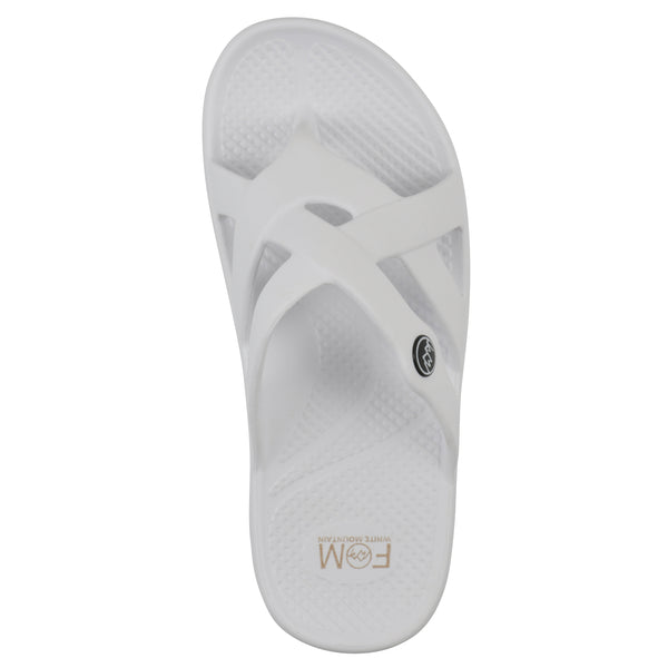 Summit By White Mountain Rip Recovery Sandal - White