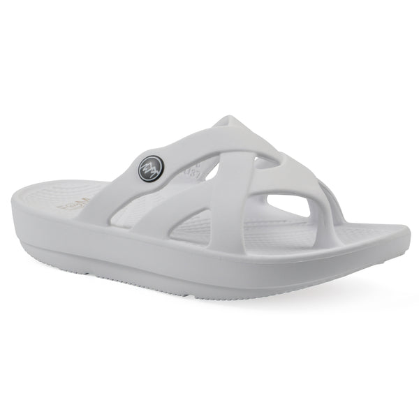 summit by white mountain Rip Recovery Sandal - White