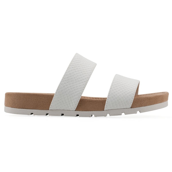 Summit By White Mountain Tahlie Sandal - White