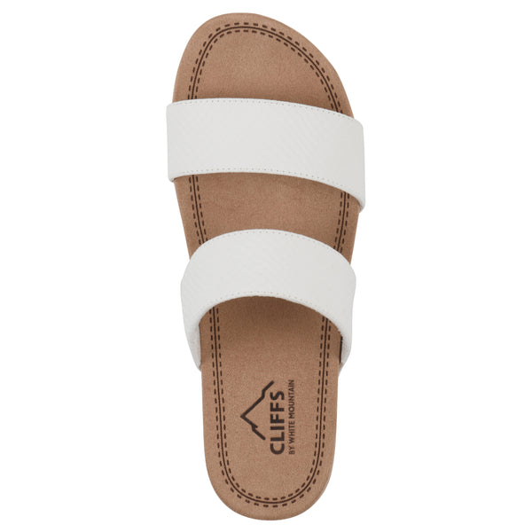 Summit By White Mountain Tahlie Sandal - White