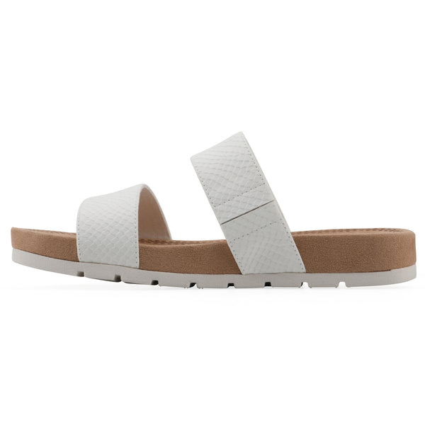 Summit By White Mountain Tahlie Sandal - White