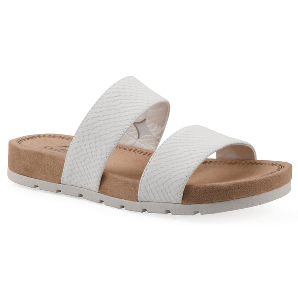 summit by white mountain Tahlie Sandal - White