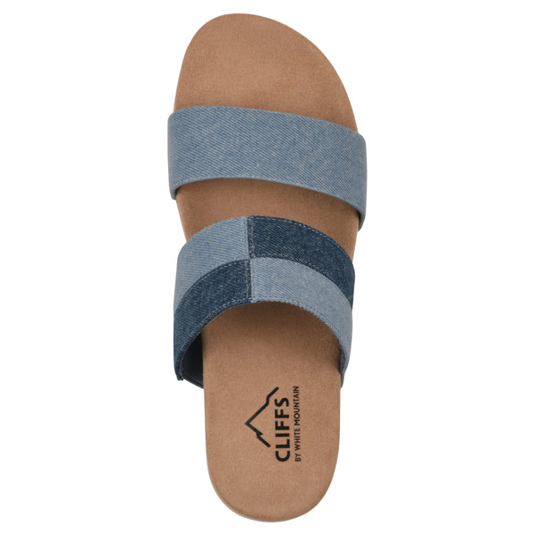 Summit By White Mountain Tammy Sandal - Blue Denim