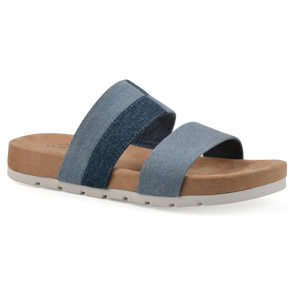 summit by white mountain Tammy Sandal - Blue Denim