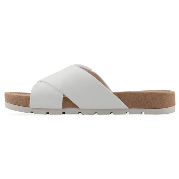 Summit By White Mountain Tincie Sandal - White