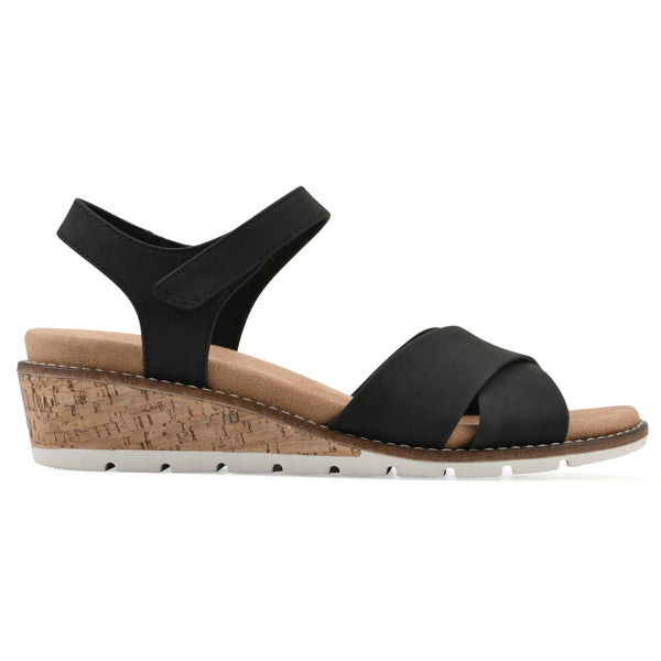 Summit By White Mountain Tinna Heeled Sandal - Black
