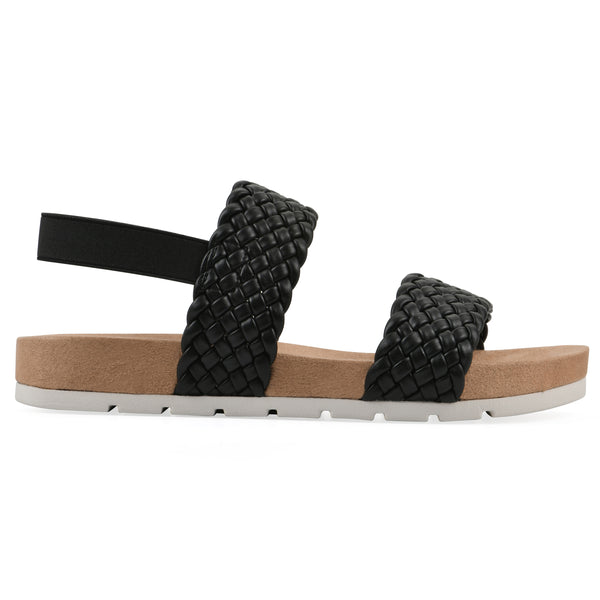 Summit By White Mountain Treat Sandal - Black