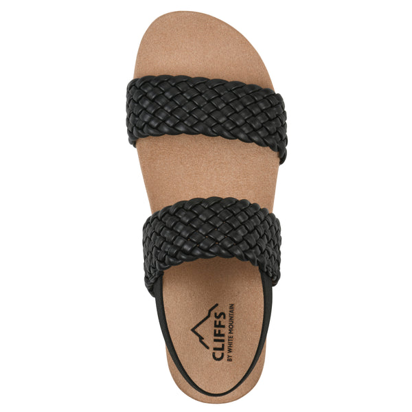 Summit By White Mountain Treat Sandal - Black