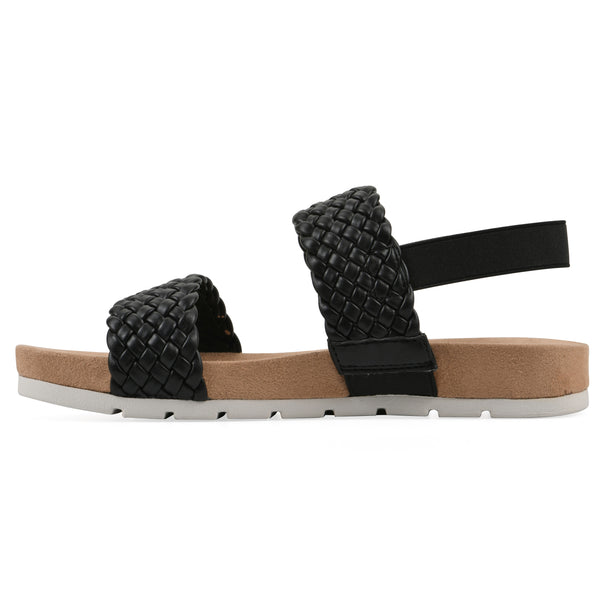 Summit By White Mountain Treat Sandal - Black