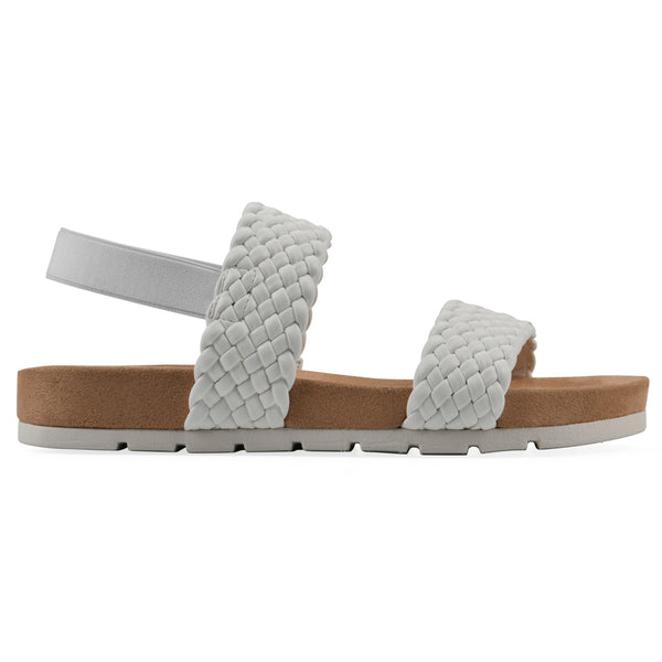 Summit By White Mountain Treat Sandal - White