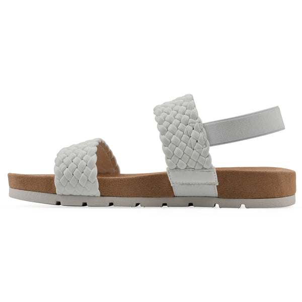 Summit By White Mountain Treat Sandal - White