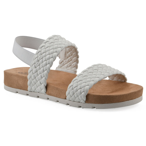 summit by white mountain Treat Sandal - White