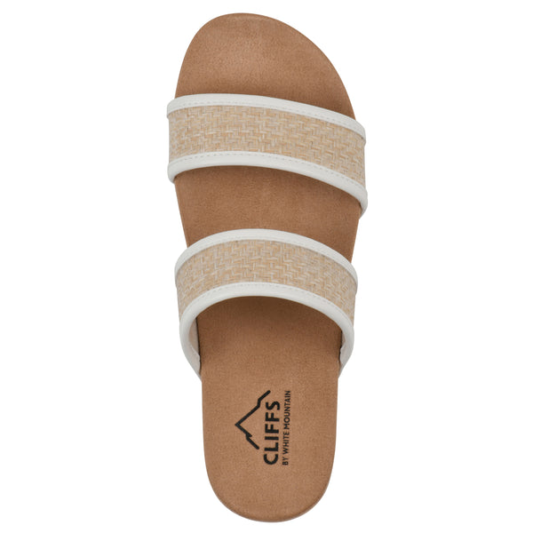 Summit By White Mountain Tropical Sandal - White