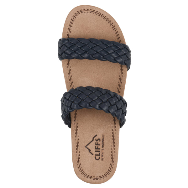 Summit By White Mountain Truly Sandal - Navy
