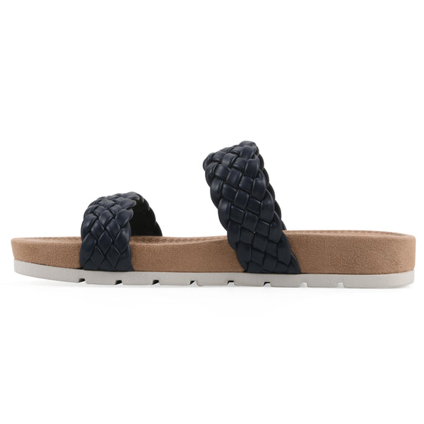 Summit By White Mountain Truly Sandal - Navy