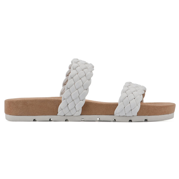 Summit By White Mountain Truly Sandal - White