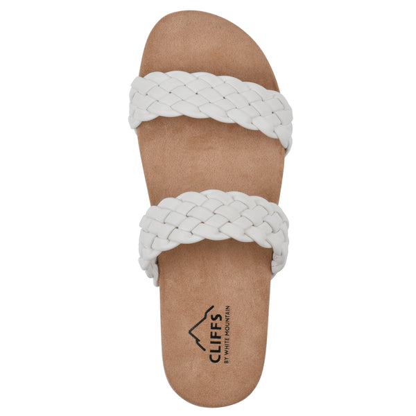 Summit By White Mountain Truly Sandal - White