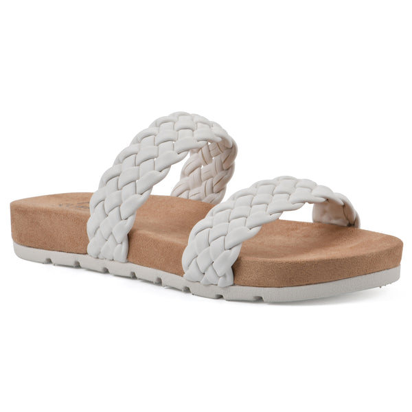 summit by white mountain Truly Sandal - White