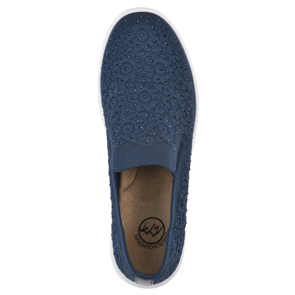 Summit By White Mountain Unit Sneaker - Navy Fabric