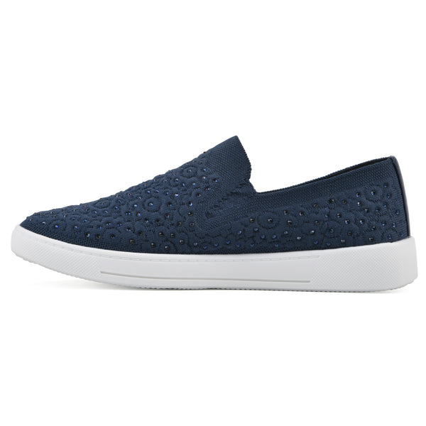 Summit By White Mountain Unit Sneaker - Navy Fabric