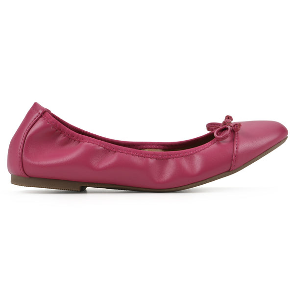Summit By White Mountain Sunnyside II Flat - Super Pink Faux Leather