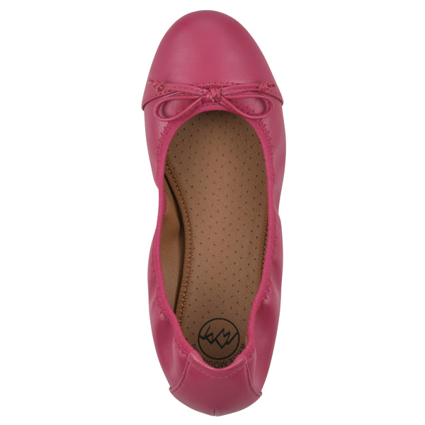 Summit By White Mountain Sunnyside II Flat - Super Pink Faux Leather