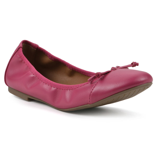 summit by white mountain Sunnyside II Flat - Super Pink Faux Leather