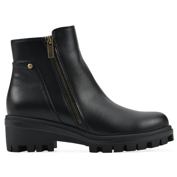 Summit By White Mountain Tahj Bootie - Black Faux Leather