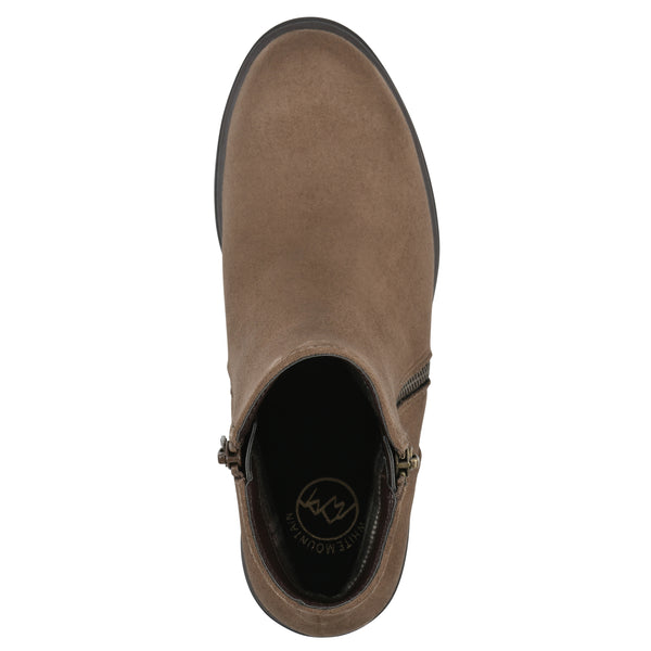 Summit By White Mountain Tahj Bootie - Dark Taupe Faux Leather