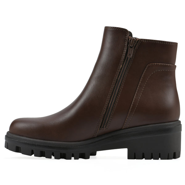 Summit By White Mountain Tahj Bootie - Mocha Faux Leather