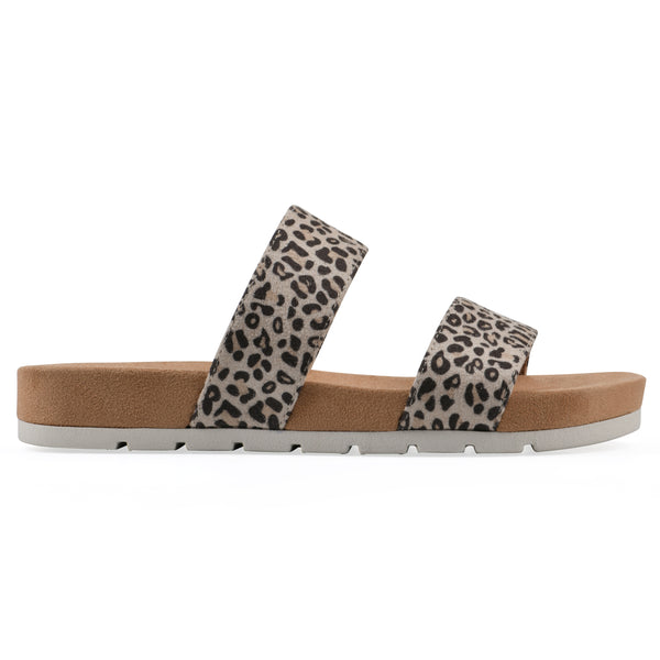 Summit By White Mountain Tahlie Sandal - Natural Leopard