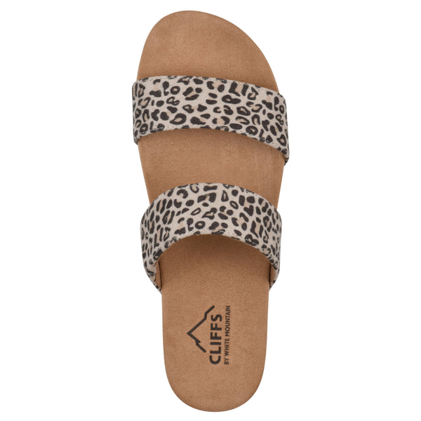 Summit By White Mountain Tahlie Sandal - Natural Leopard