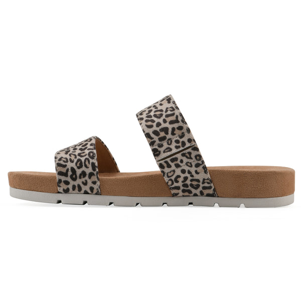 Summit By White Mountain Tahlie Sandal - Natural Leopard