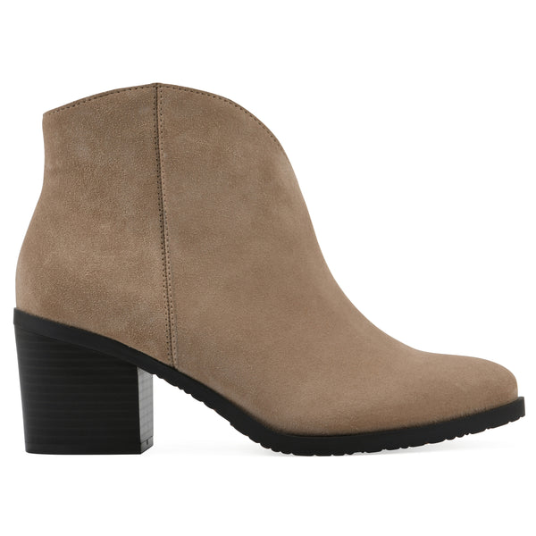 Summit By White Mountain Tattle Bootie - Beachwood Suede