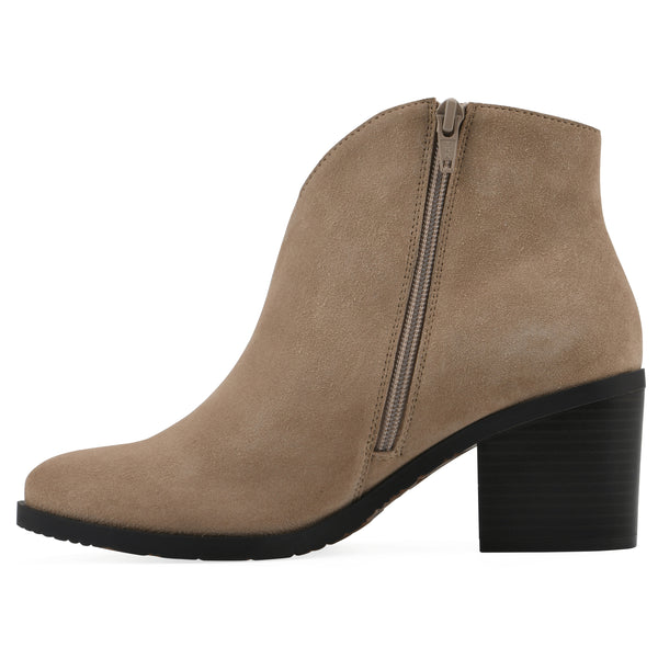 Summit By White Mountain Tattle Bootie - Beachwood Suede