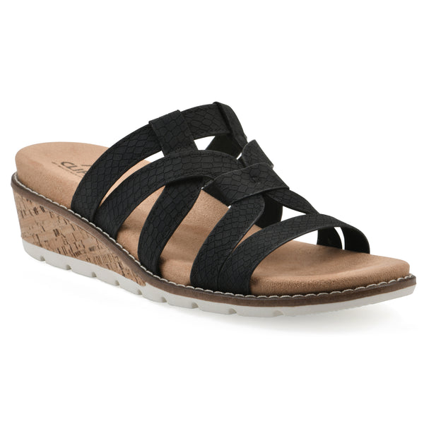 summit by white mountain Tinisha Heeled Sandal - Black